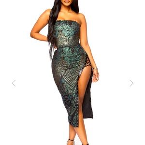 Fashionnova Spark Up the Night Midi dress